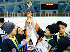 Турнир «Alau Cup» в формате Cross Ice Hockey 10 апреля 2019. Фото: ppz.kz
