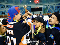 Турнир «Alau Cup» в формате Cross Ice Hockey 10 апреля 2019. Фото: ppz.kz