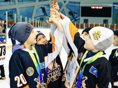 Турнир «Alau Cup» в формате Cross Ice Hockey 10 апреля 2019. Фото: ppz.kz